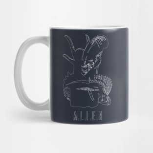 Xenomorph line art Mug